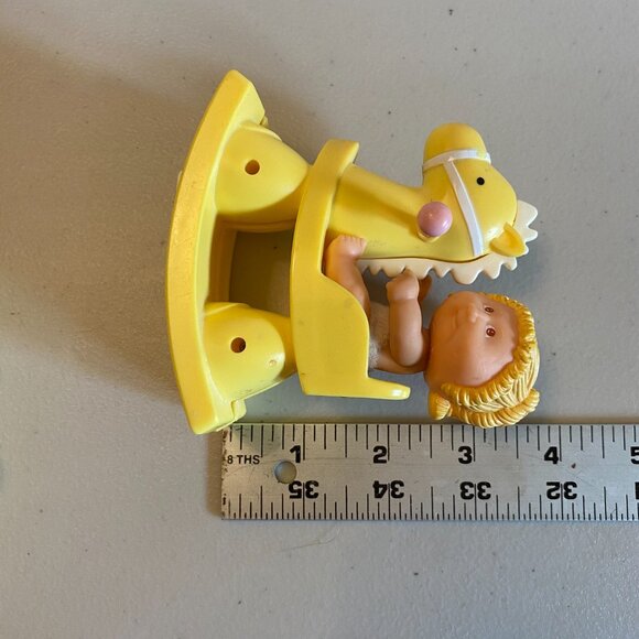 Lot of 5 VTG Cabbage Patch Kids Figures 1980s Toys Minis PVC Girl PJs Baby Horse - Picture 15 of 15